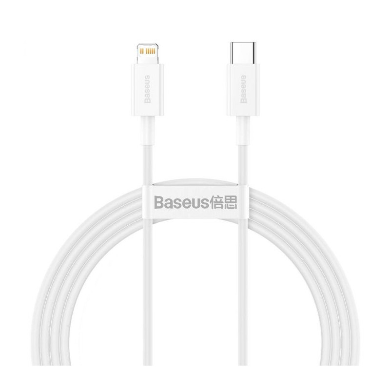 1.5m Baseus Type-C - Lightning Superior Series Cable Fast Charging PD 20W White