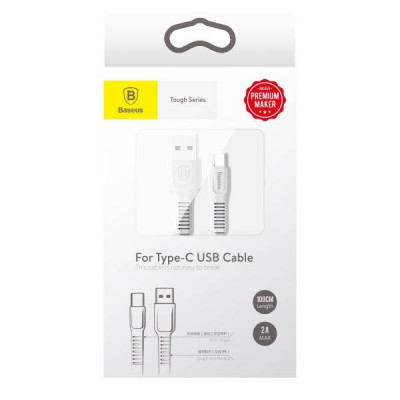 1m Baseus Type-C Tough series Cable 2A White