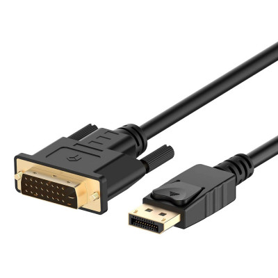 2m DisplayPort (DP) to DVI Cable 1080P Full HD Black