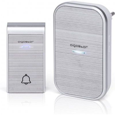 AIGOSTAR doorbell, waterproof portable wireless bell set, doorbell kit, wireless