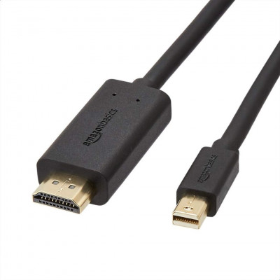 Amazon Basics - Mini Display Port DP to HDMI Gold Plated Connectors 1.8m