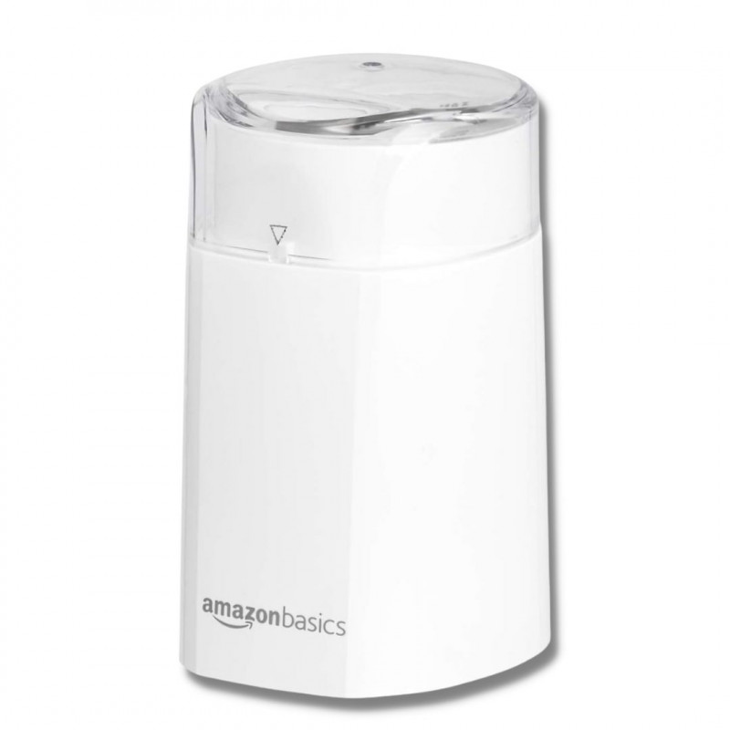 Amazon Basics Electric Coffee Grinder, White