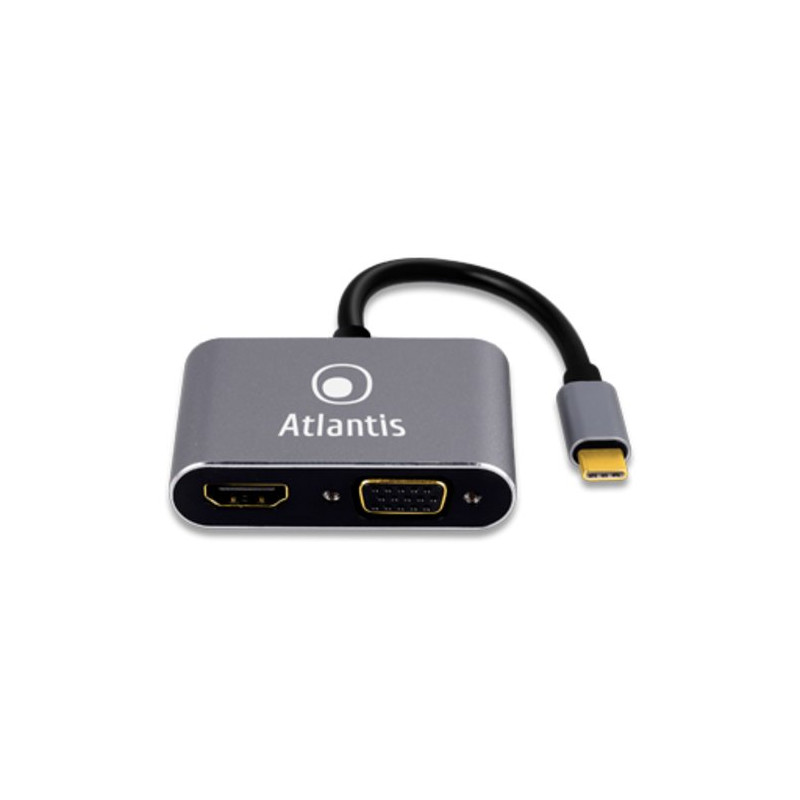 ATLANTIS ADAPTER A04-TCHDMI+VGA Type-C to HDMI+VGA