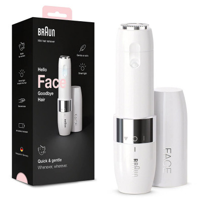 Braun Face Mini Hair Remover, Facial for Women Mini-Sized Design with LED