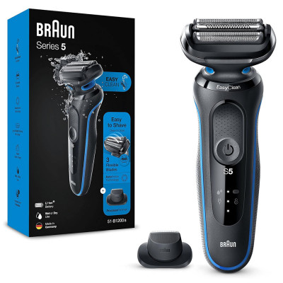 Braun Series 5 Men\'s Beard Trimmer, Wet&Dry, Rechargeable, Cordless Foil Razor