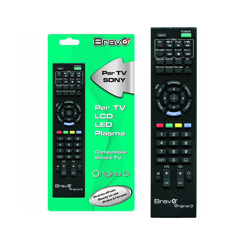 BRAVO Original Sony Dedicated Remote Control