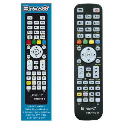 BRAVO Programmable Remote Control TV - DVD/VCR/DTT - SAT