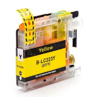 Cartridge compatible with Brother LC-223 Yellow