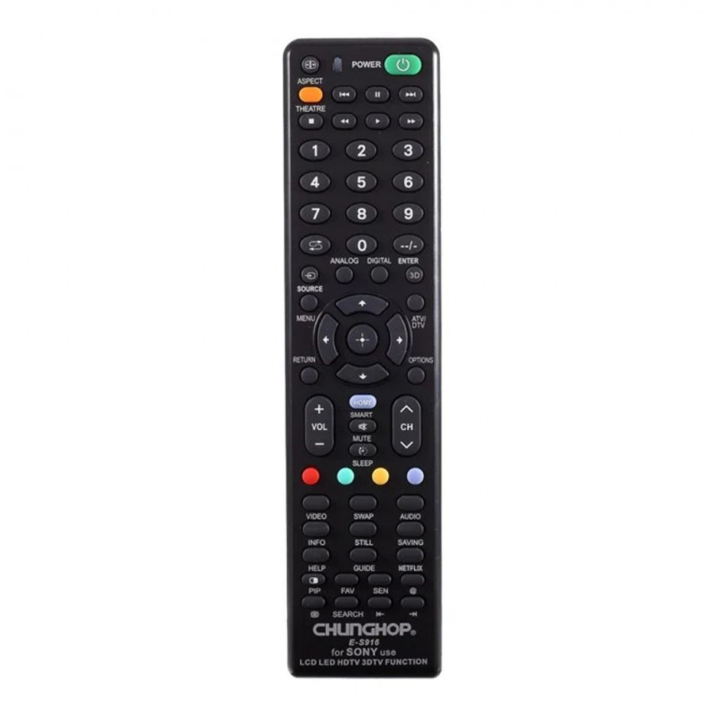 Chunghop E-S916 Universal Remote Control For Sony LED TV LCD TV HDTV 3DTV