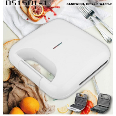 DE MAISON Sandwich, Grill and Waffle Make, Black