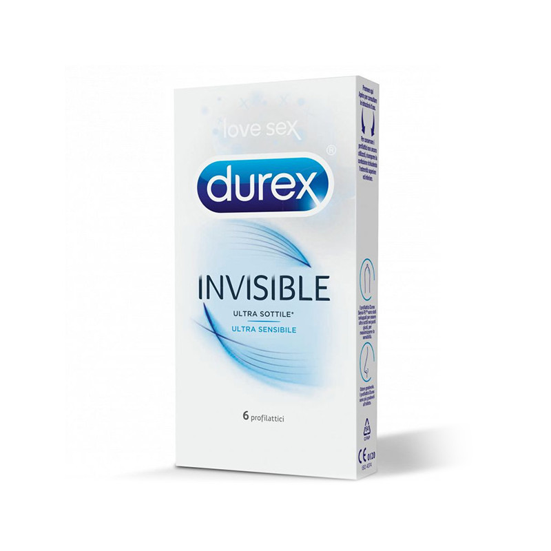 Durex Invisible Extra Thin Condoms 6 Pack