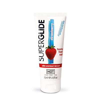 Edibles Superglide Strawberry Lube 75ml