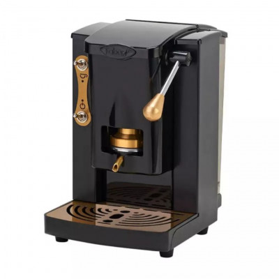 Faber Pods Piccola Slot Brass Edition Coffee Maker Black Metal Frame with Gold - 7643