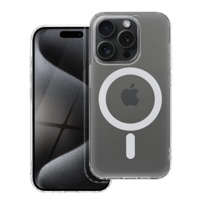 FROST MAG COVER case with MagSafe iPhone 15 Pro Transparent