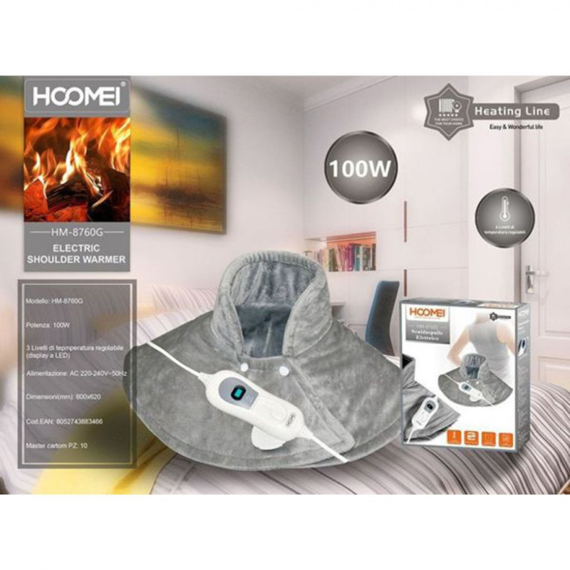 Hoomei Shoulder Warmer Electric Warmer with Washable Cover for Neck 100W