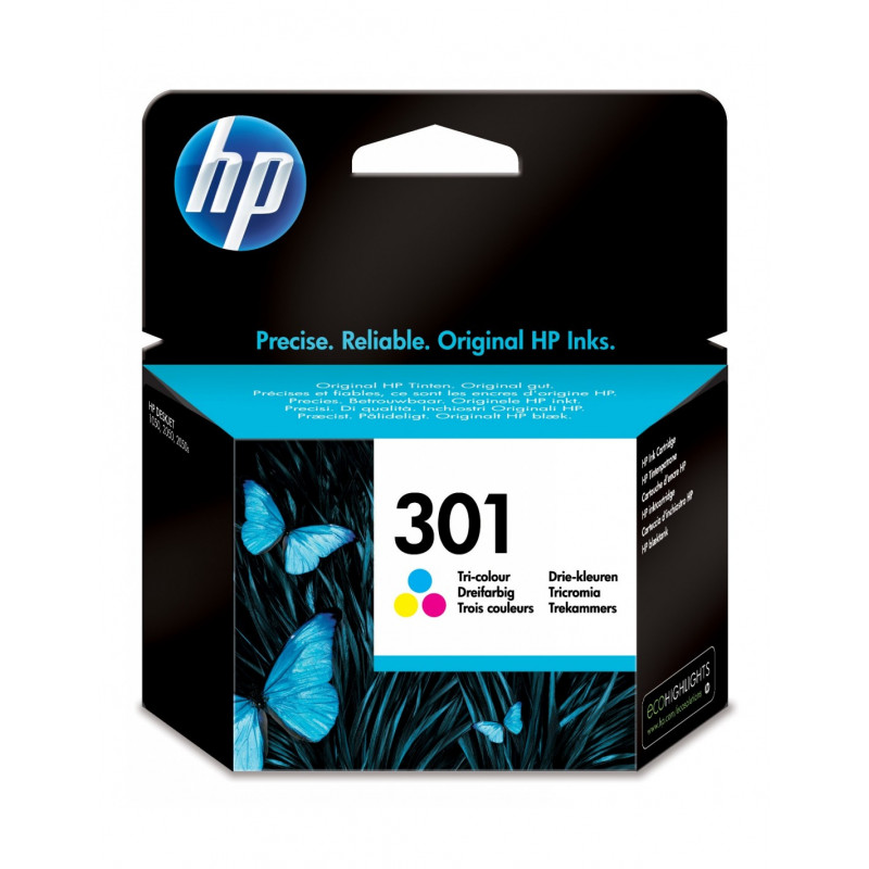 HP 301 Tri-Colour Original Ink Cartridge - CH562EE