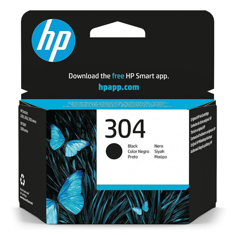 HP 304 Black Original Ink Cartridge - N9K06AE