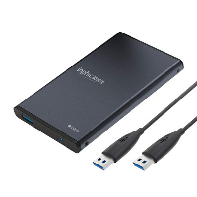 Inphic Hard Drive Enclosure 2.5-Inch, USB 3.0 to SATA Adapter with USB Date Cable, Tool-Free Drive Caddy for mobile HDD