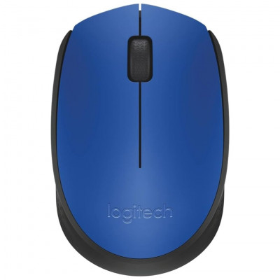 Logitech M171 mouse Ambidextrous RF Wireless Optical 1000 DPI, Blue