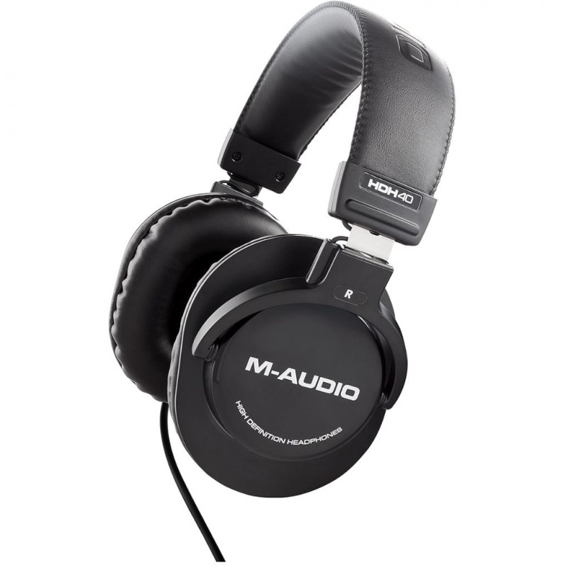 M-Audio Over-Ear Studio Headphones, Flexible Headband, 2.7 m Cable