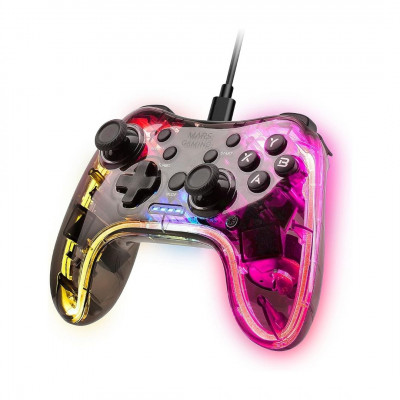 MARSGAMING Mars Gaming MGP-C, Professional Gamepad Neon RGB Double Vibration