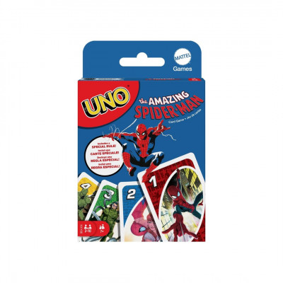 Mattel Games UNO The Amazing Spiderman, The Iconic Family Card Game