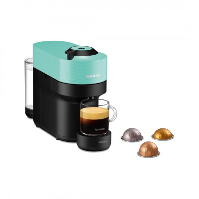 Nespresso Krups XN9204 Vertuo Pop Coffee Capsule Machine Aqua Mint