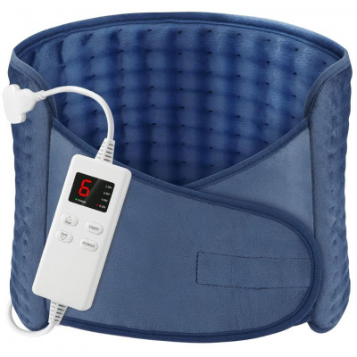 OneAmg Electric Lumbar Heating Pad 126x30cm, 6 Temperature Levels and Automatic Switch-Off