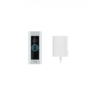 Ring Doorbell Pro Video with Amazon Plug-in Power Supply 1080p HD Video