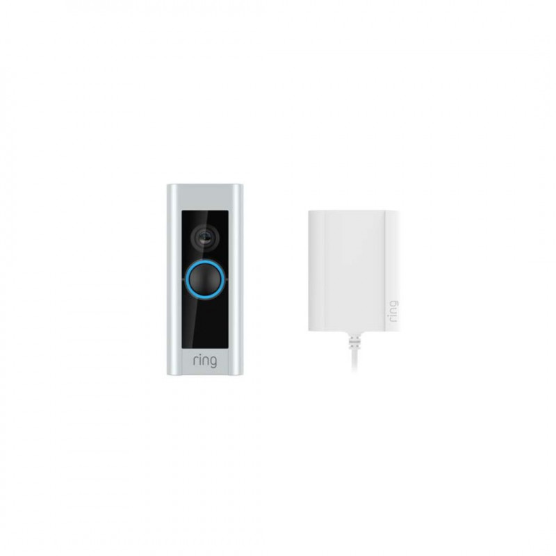 Ring Doorbell Pro Video with Amazon Plug-in Power Supply 1080p HD Video