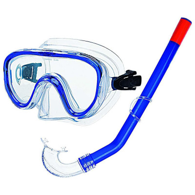 SEAC Set Marina, Unisex Kids Snorkeling Mask and Snorkel Kit Blue