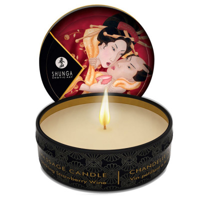 Shunga Massage Candle Lotion Sparkling Strawberry 30 ml