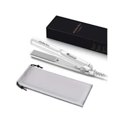 Stylocks Mini Hair Straighteners For Short Hair Small Hair Fits Handbag, White