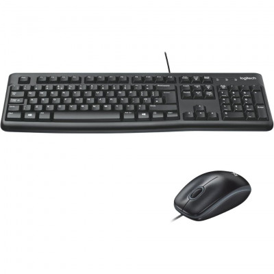 Logitech MK120 Wired Optical Keyboard and Mouse Combo, Spanish Keyboard