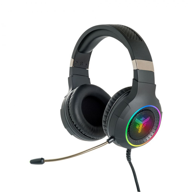 iTek H430 Gaming Headset USB Noise Cancellation, Black