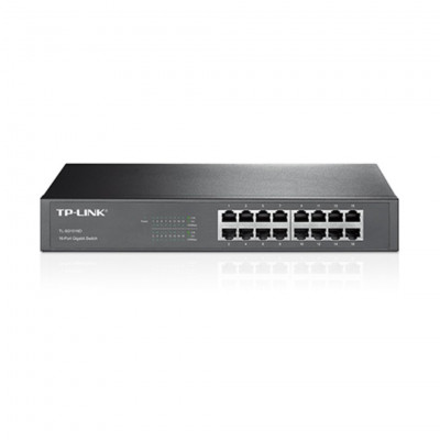 TP-Link  TL-SG1016D 16-Port Gigabit 10/100/1000 Desktop/Rackmount Switch