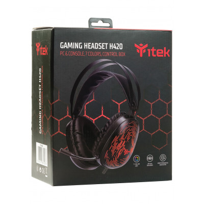 itek H420 Headset Wired Head-band Gaming Black