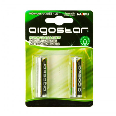 AIGOSTAR 1600mAh AA 1.2V rechargeable batteries Pack of 2