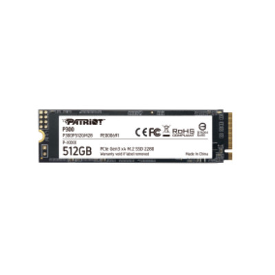 SSD PATRIOT 512GB P300 M.2 2280 PCIe Gen3 x4 READ:1700MB WRITE:1200 MB/S - P300P512GM28