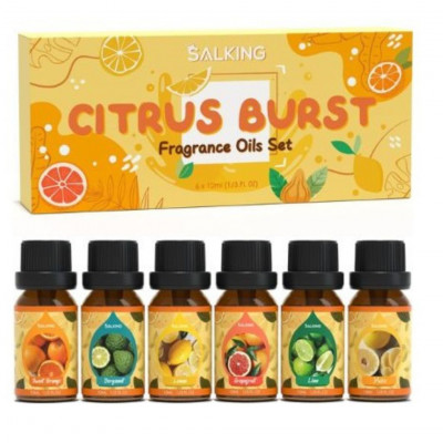 SALKING Citrus Burst Essential Oil Set, 6 X 10ml