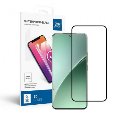 Blue Star 5D Full Cover Tempered Glass - Xiaomi 15 Pro black