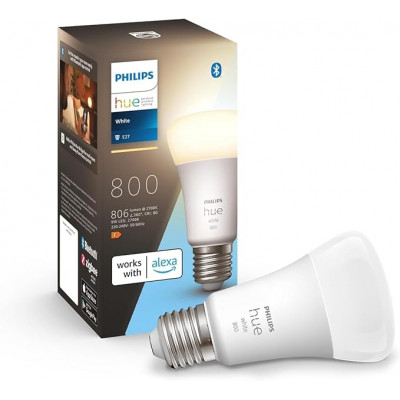 Philips Hue White A60 Smart LED Light Bulb with Amazon Echo and Alexa.