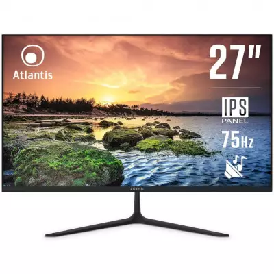Atlantis LED Monitor 27 IPS 75Hz Display, Full HD 1920x1080, VGA HDMI DP