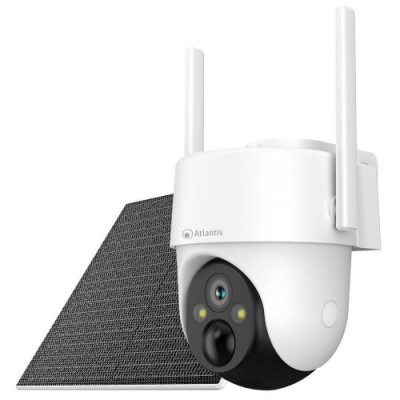 VIDEOCAMERA ATLANTIS VOLTA 4G/LTE PT VL70P-4G WL FHD 15fps H.264 4x batt ricaric. (incl.)SENS. PIR-IP65-led array 7m-MOTORIZ