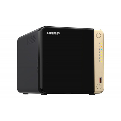 QNAP TS-464 NAS Tower Intel® Celeron® N5095 8 GB DDR4 0 TB QNAP QTS Black