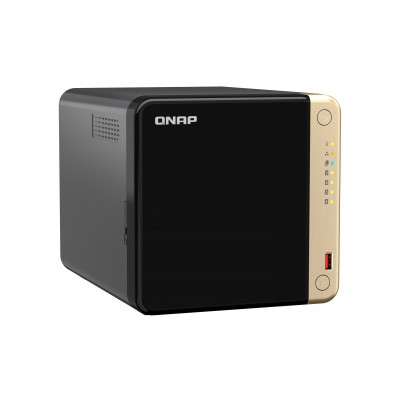 QNAP TS-464 NAS Tower Intel® Celeron® N5095 8 GB DDR4 0 TB QNAP QTS Black