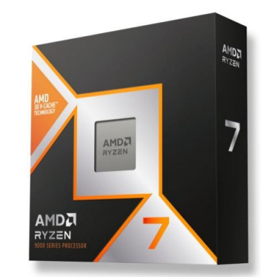 CPU AMD RYZEN 7 9800X3D 4.70 GHz 8 CORE L1 640KB, L2 8MB, L3 96MB SKT AM5 - RADEON GRAPHICS -100-100001084WOF