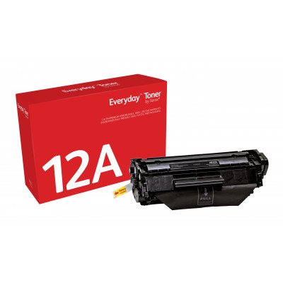 Everyday ™ Black Toner by Xerox compatible with HP 12A (Q2612A), Standard capacity