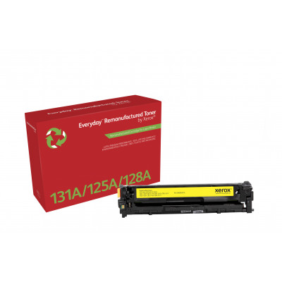 Everyday Remanufactured Everyday™ Yellow Remanufactured Toner by Xerox compatible with HP 131A (CF212A), Standard capacity