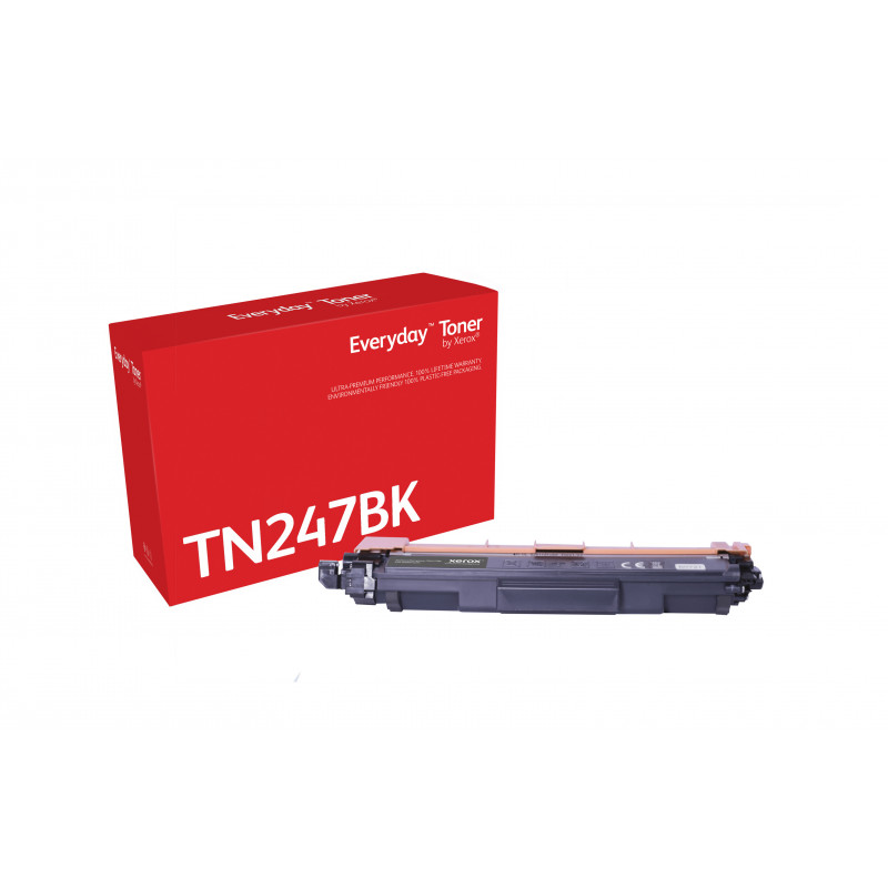 Everyday ™ Black Toner by Xerox compatible with Brother TN247BK, High capacity